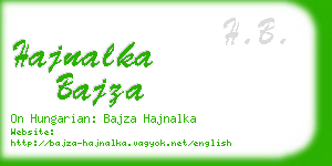 hajnalka bajza business card